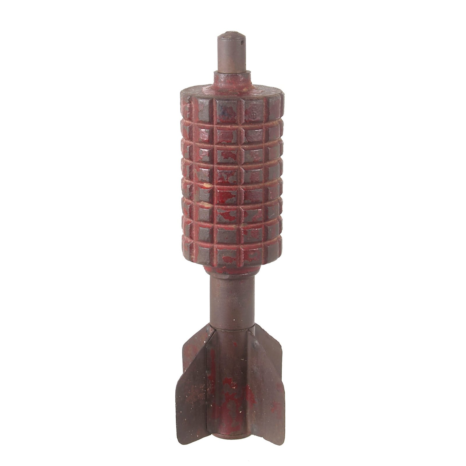 Buy Original German WWI Relic Granatenwerfer 16 Grenade Thrower Inert Fragmentation Round with Red Training Paint | Original Firearms Antique For Sale
