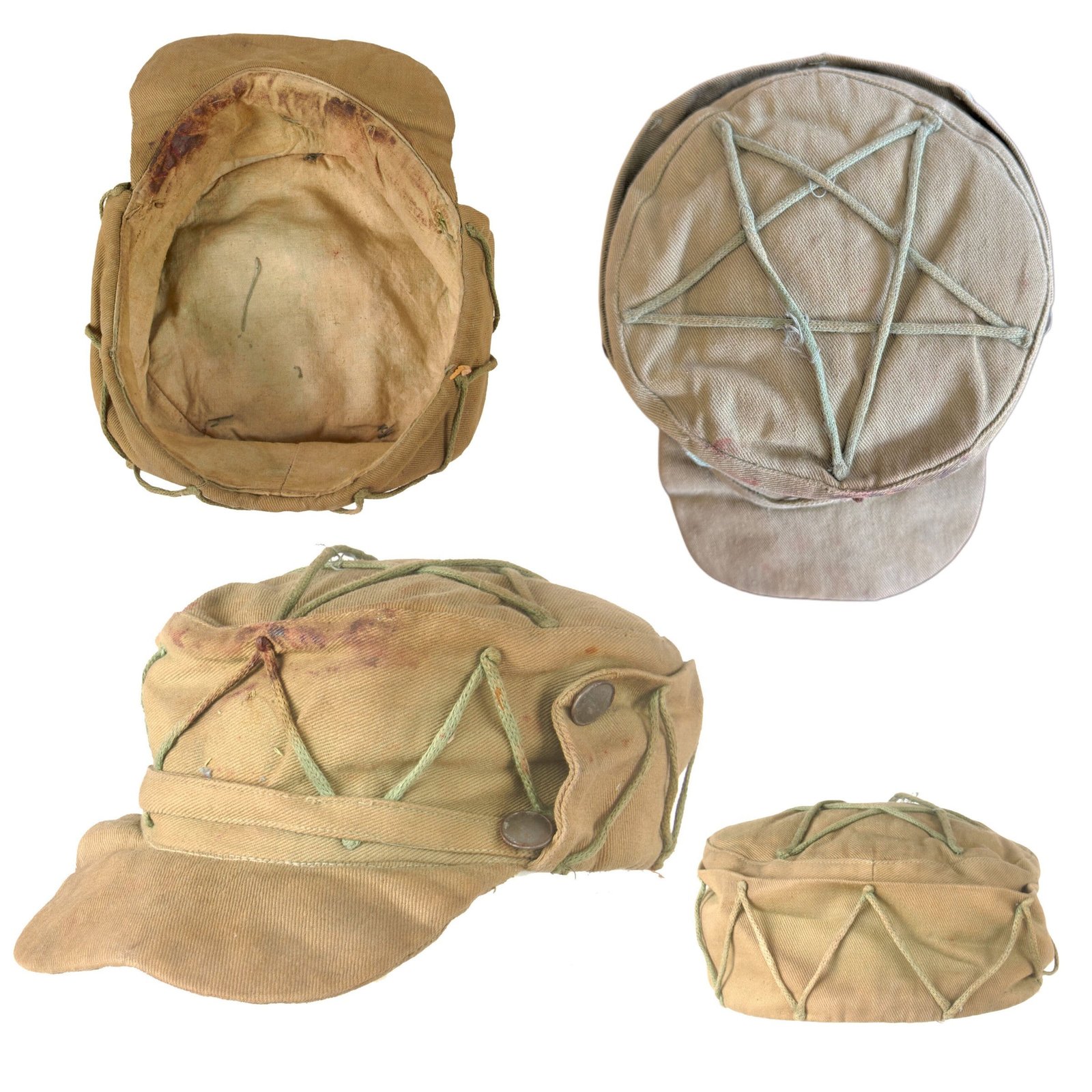 Buy Original U.S. Korean War Korean People’s Army KPA Enlisted Field Cap with Foliage Loops | Original Firearms Antique For Sale