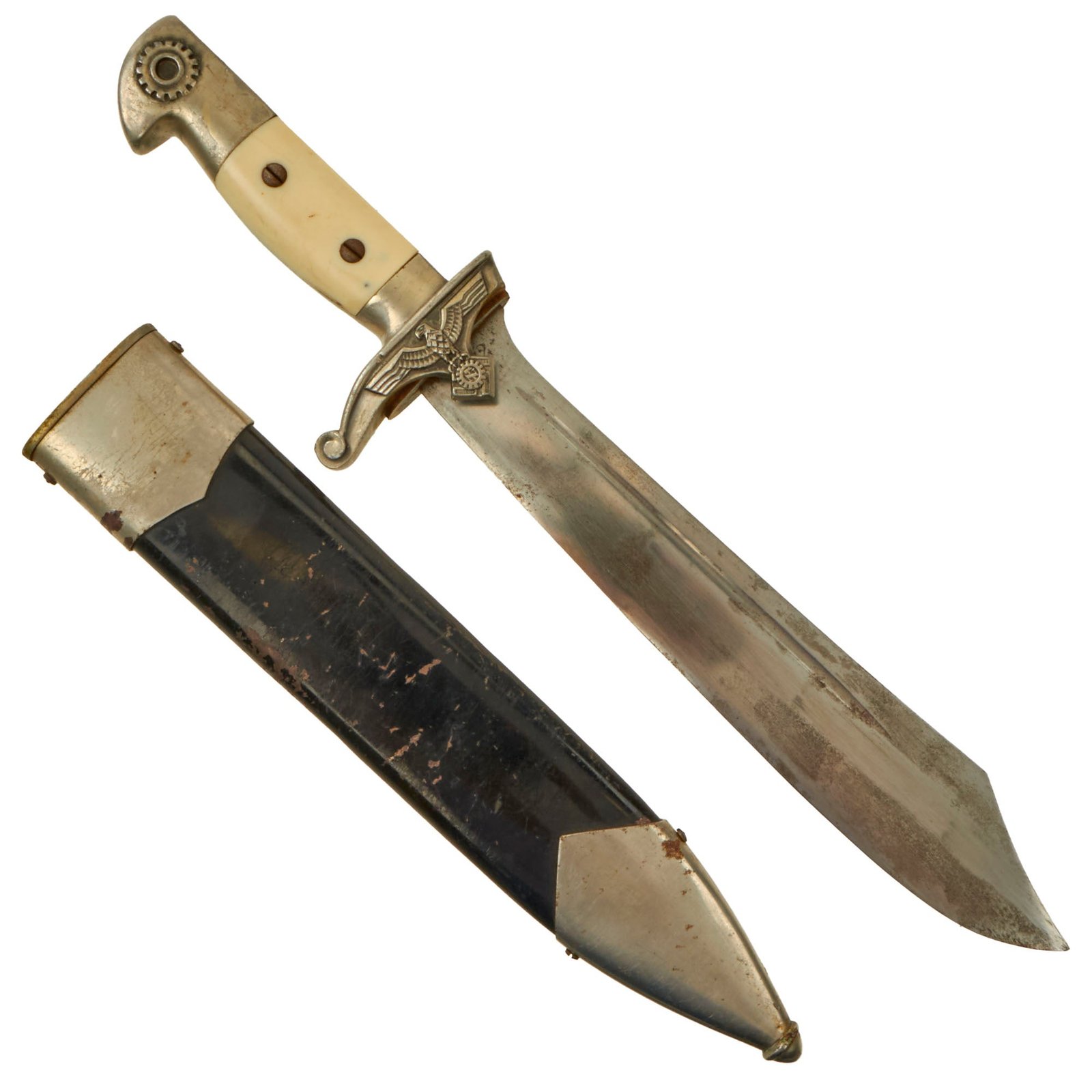 Buy Original German WWII TeNo Technical Emergency Corps Enlisted Hewer by Carl Eickhorn with Scabbard - Matching Serial 3772 | Original Firearms Antique For Sale
