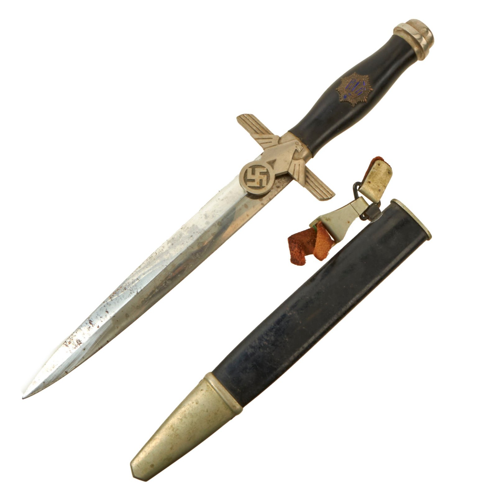 Buy Original German WWII Rare 1st Model RLB Subordinate Dagger by Paul Weyersberg of Solingen with Scabbard and Broken Hanger | Original Firearms Antique For Sale
