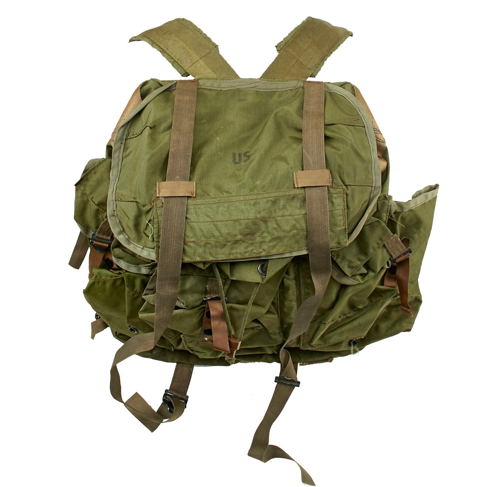 Buy Original U.S. Vietnam War Scarce Tropical Jungle Rucksack - 1968 Dated | Original Firearms Antique For Sale