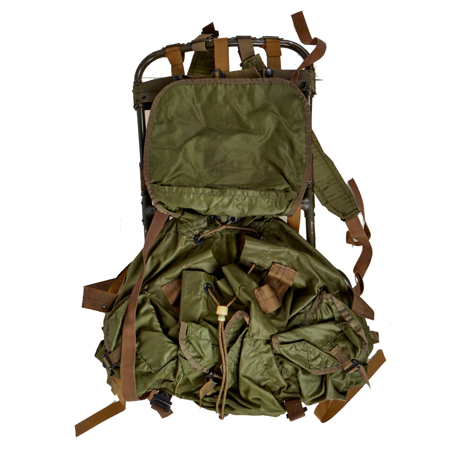 Buy Original U.S. Vietnam War Early 1964 Model Lightweight Rucksack with Welded Aluminum Frame - Dated 1964 | Original Firearms Antique For Sale