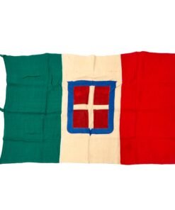 Buy Original Italian WWII Tremendous Kingdom of Italy Flag with Original Paper Hang Tag - 31 x 47” | Original Firearms Antique For Sale