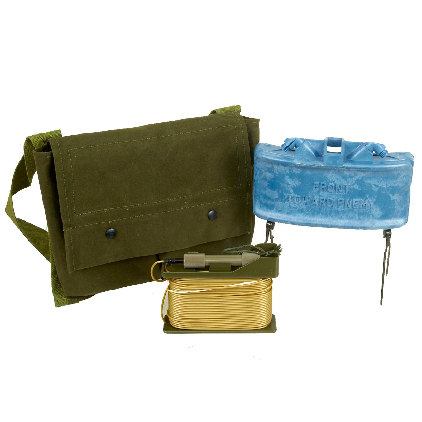 Buy Original U.S. Current Issue M18A1 Claymore Anti-Personnel Mine Training Kit with Canvas Carry Bag - Rare Example | Original Firearms Antique For Sale