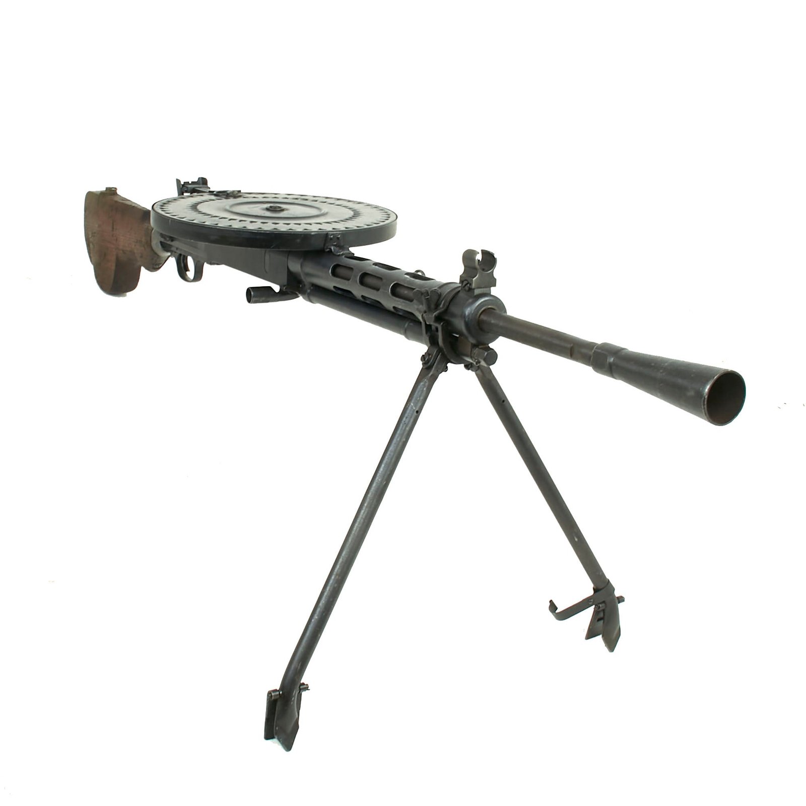 Buy Original Soviet WWII Era Degtyaryov DP 28 Display Light Machine Gun Serial CE179 with Pan Magazine & Bipod | Original Firearms Antique For Sale