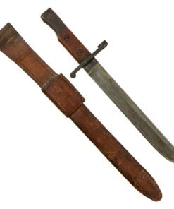 Buy Original Canadian WWI Mk.I Ross Rifle Bayonet and Scabbard with U.S. WWI Surcharges - Dated 1910 | Original Firearms Antique For Sale