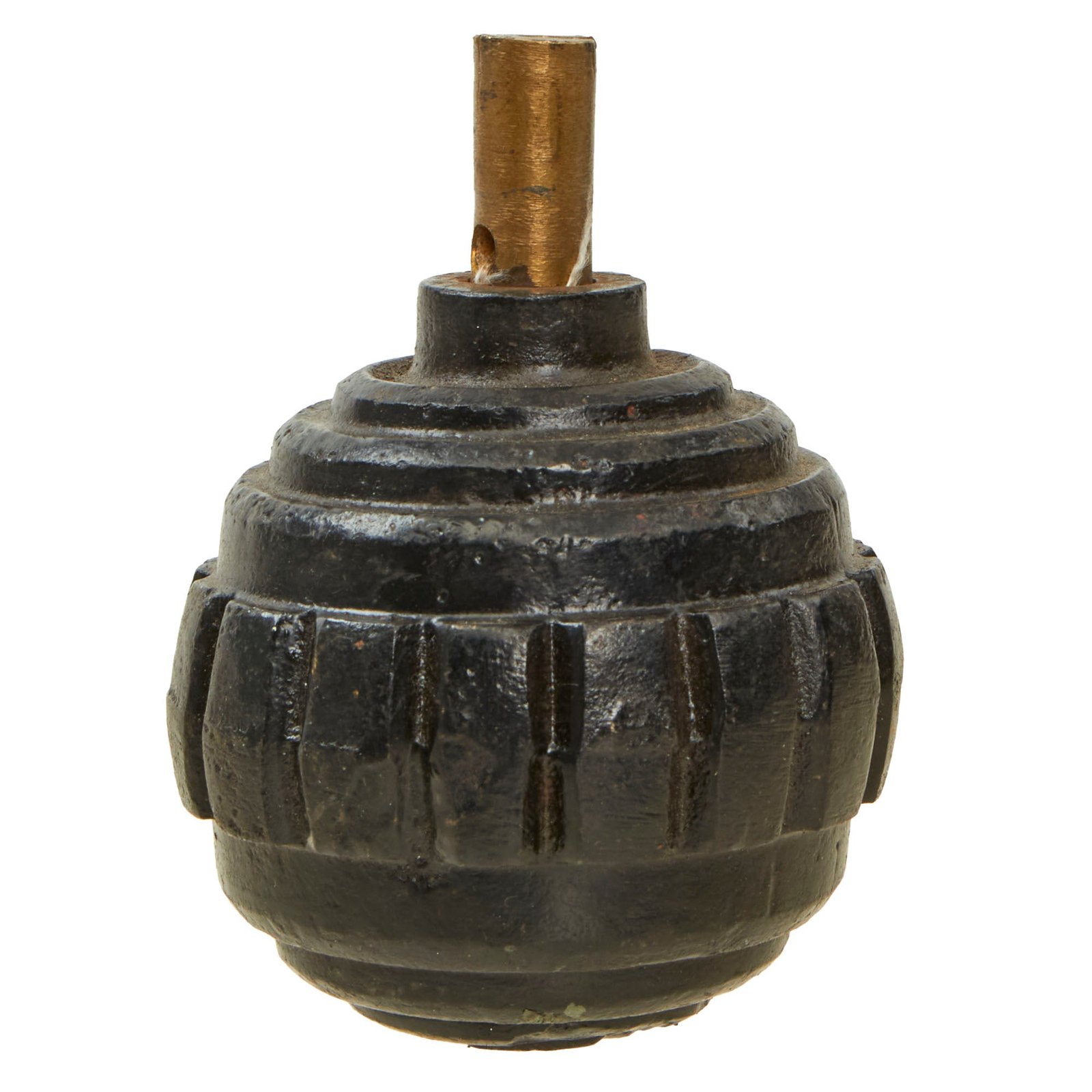 Buy Original Imperial German WWI Model 1915 n/A Ball Hand Fragmentation Inert Grenade - Kugelhandgranate | Original Firearms Antique For Sale