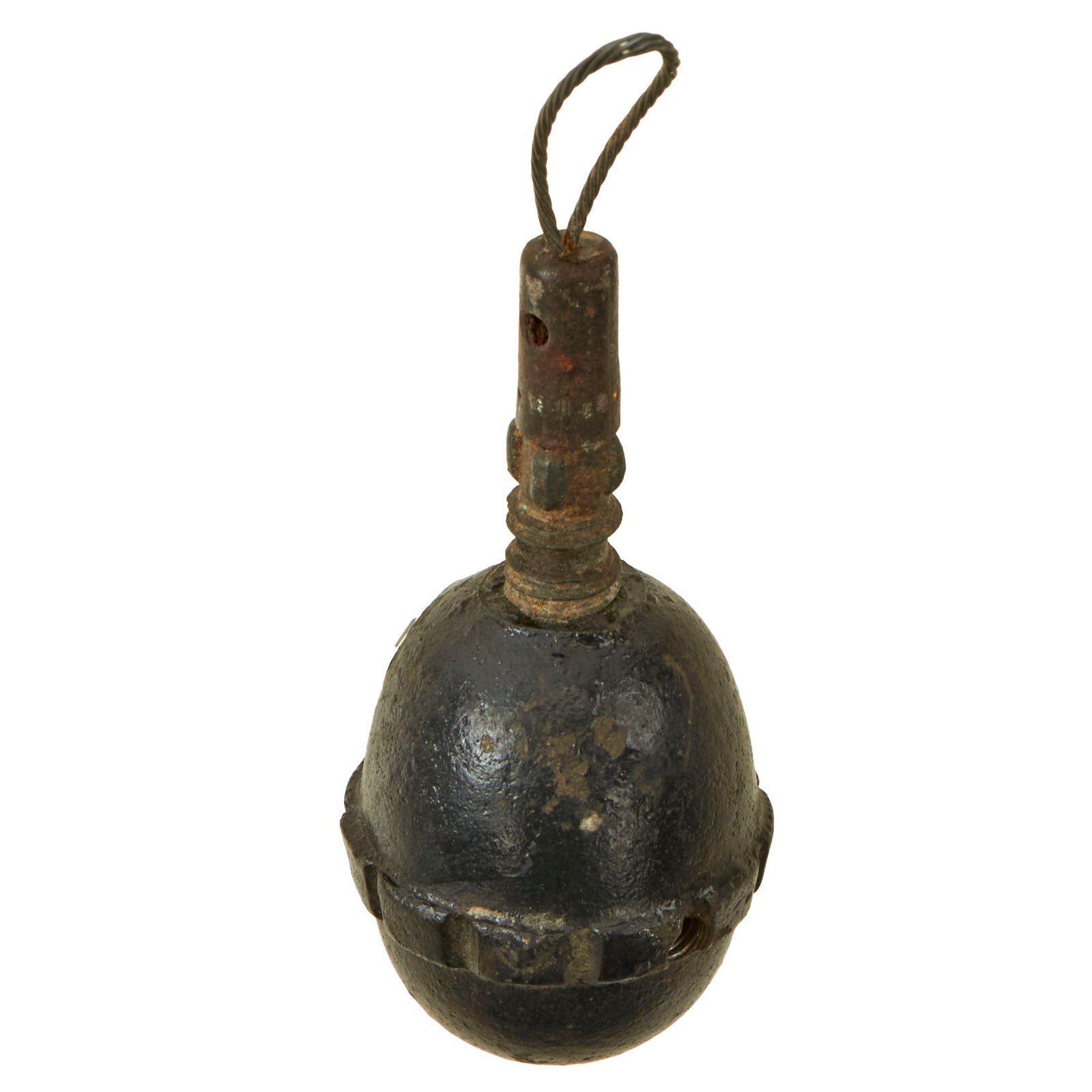 Buy Original German WWI Model 1917 n/A Inert Egg Hand Fragmentation Grenade - Eierhandgranate | Original Firearms Antique For Sale