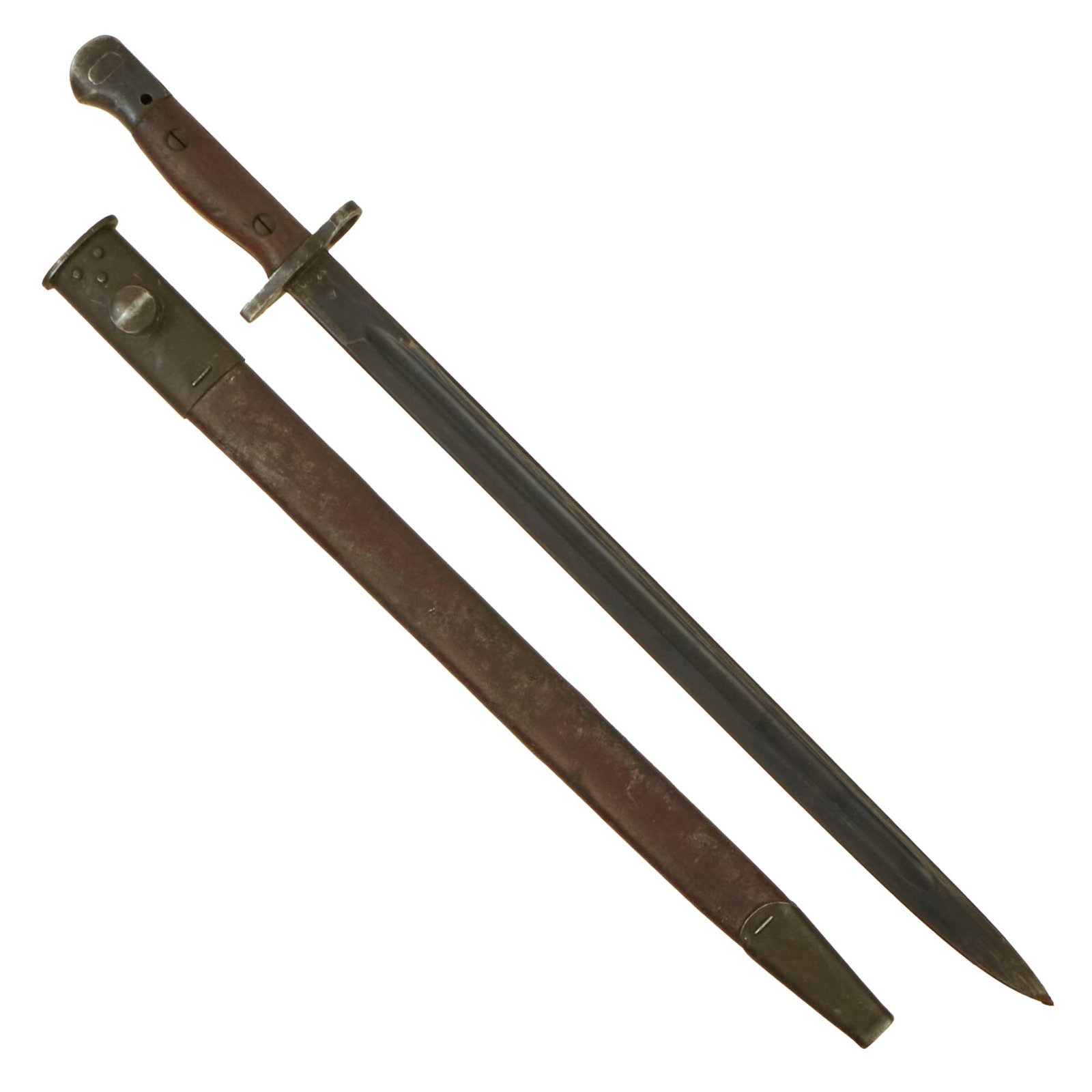Buy Original WWII Australian P1907 SMLE Bayonet Dated 1942 with Scabbard by Lithgow Armory | Original Firearms Antique For Sale