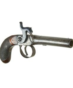 Buy Original Victorian Era British Single Shot Side Hammer Percussion Vest Pistol by D. Egg of London - circa 1840 | Original Firearms Antique For Sale