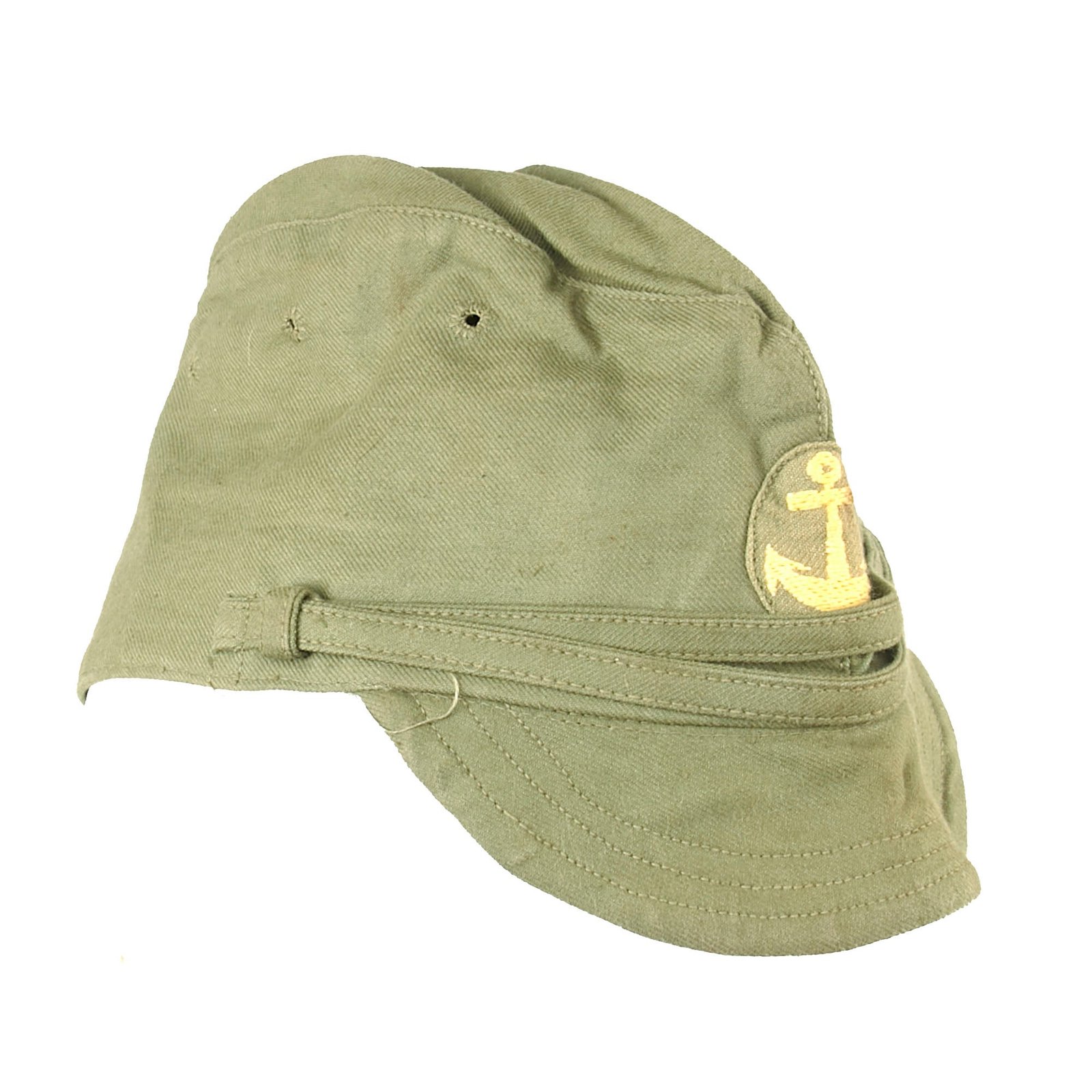 Buy Original WWII Japanese Special Naval Landing Forces Cotton Forage Cap dated 1944 - SNLF | Original Firearms Antique For Sale