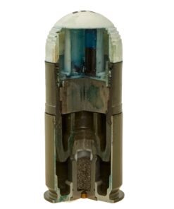 Buy Original U.S. GWOT 40mm x 46 Infrared Round Cutaway - For the 40mm M203 / M79 Grenade Launcher - Inert | Original Firearms Antique For Sale