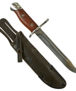 Buy Original Finnish WWII M39 Mosin Nagant Kulmala SK.Y Civil Guard Bayonet With Scarce Leather Scabbard | Original Firearms Antique For Sale
