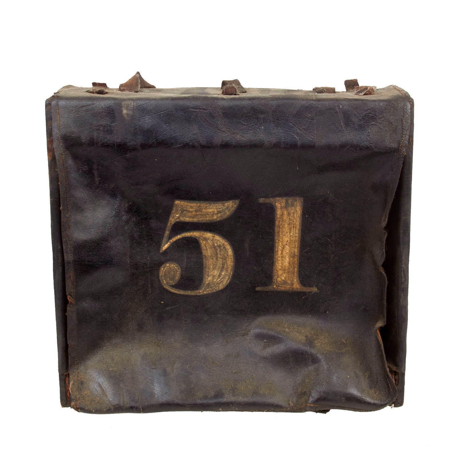 Buy Original U.S. Civil War Early “Hardpack” Knapsack with 51st Regimental Unit Marking Painted on Flap | Original Firearms Antique For Sale