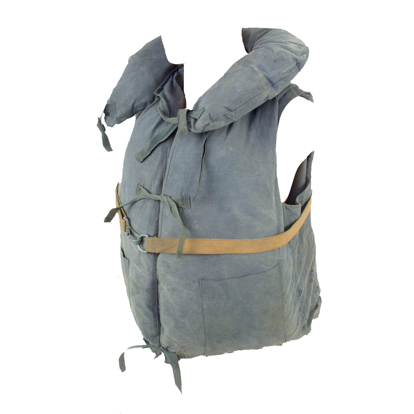 Buy Original U.S. WWII United States Navy Kapok Life Jacket as Used By Landing Craft Operators During D-Day - Rare | Original Firearms Antique For Sale