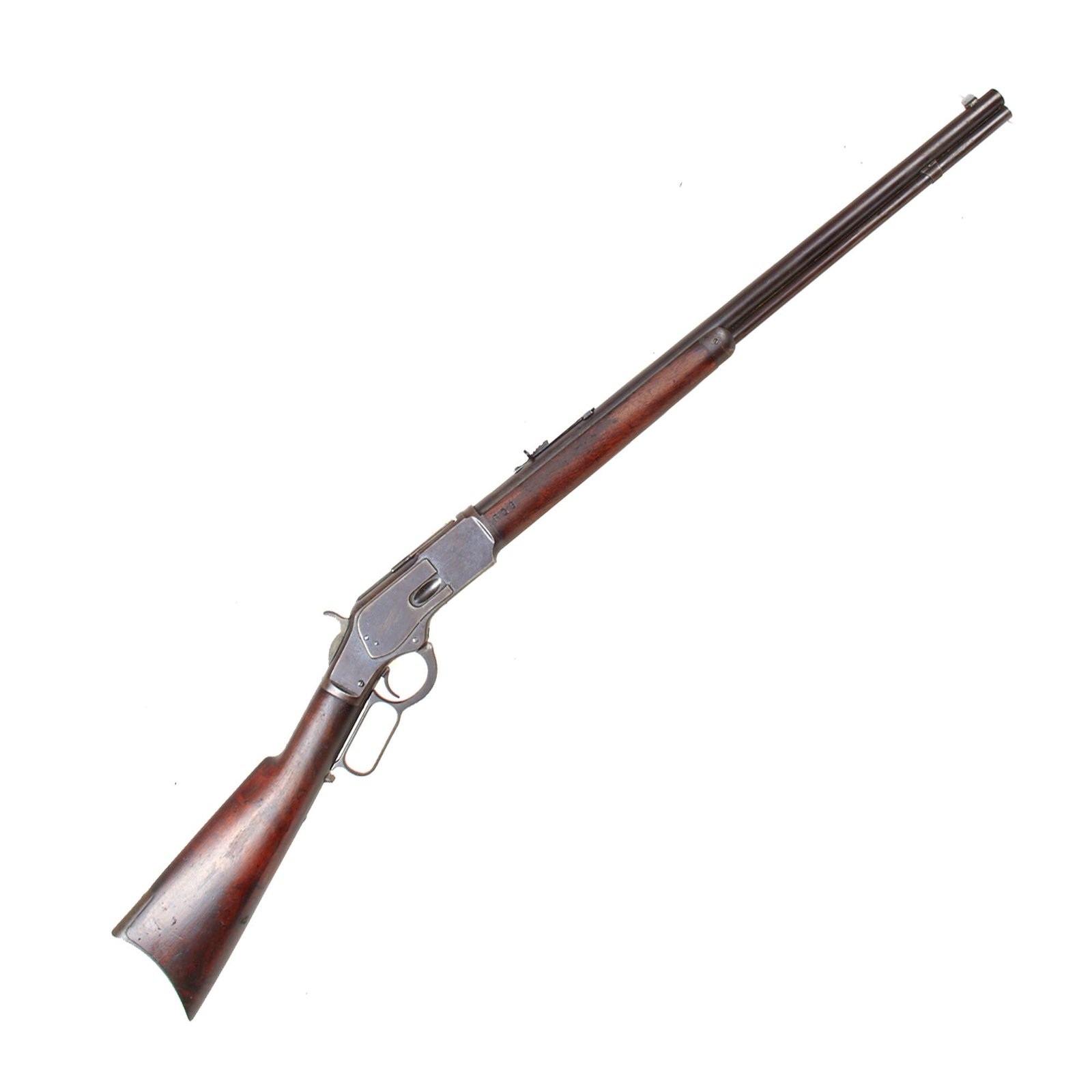 Original U.S. Winchester Model 1873 .32-20 Repeating Rifle with Round Barrel Made in 1888 - Serial 257067B