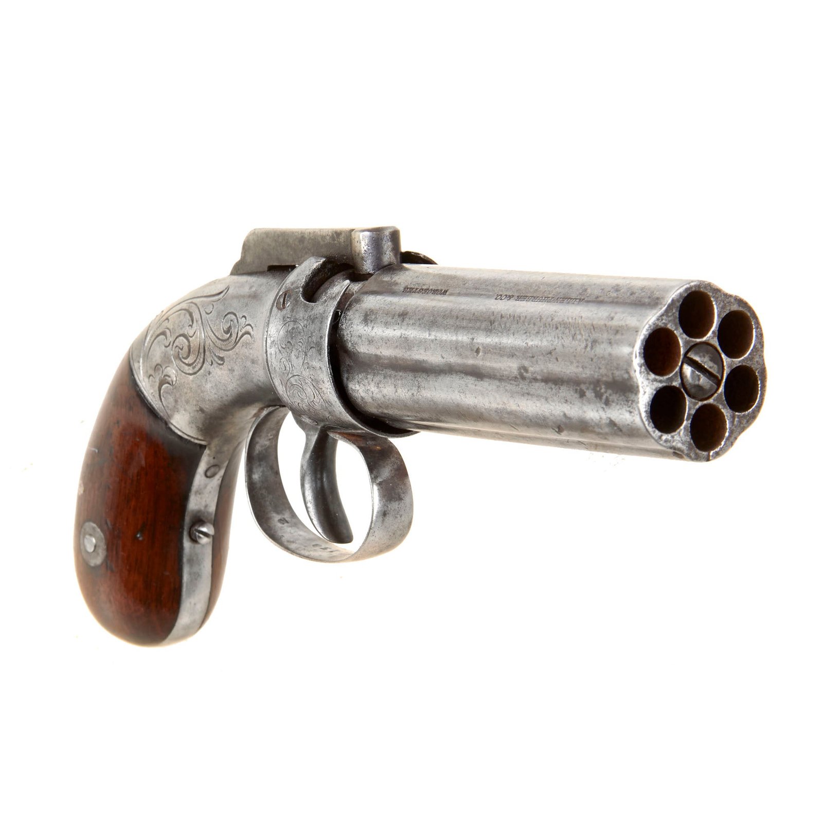 Original U.S. Allen, Thurber & Co. 1845 Patent .31cal Percussion Pepperbox Revolver - Serial 130