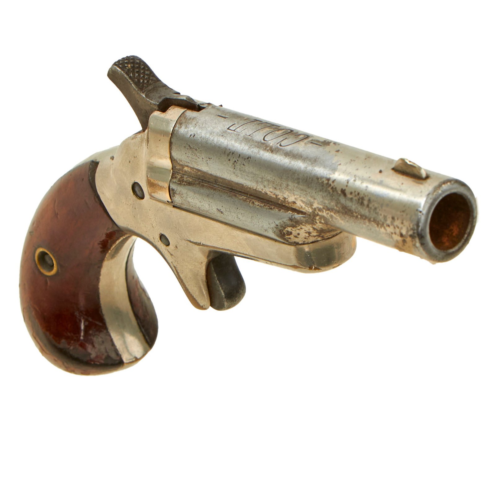 Original U.S. Colt Nickel Plated 3rd Model "Thuer" Single Shot Derringer in .41 Caliber Rimfire - Matching Serial 10404