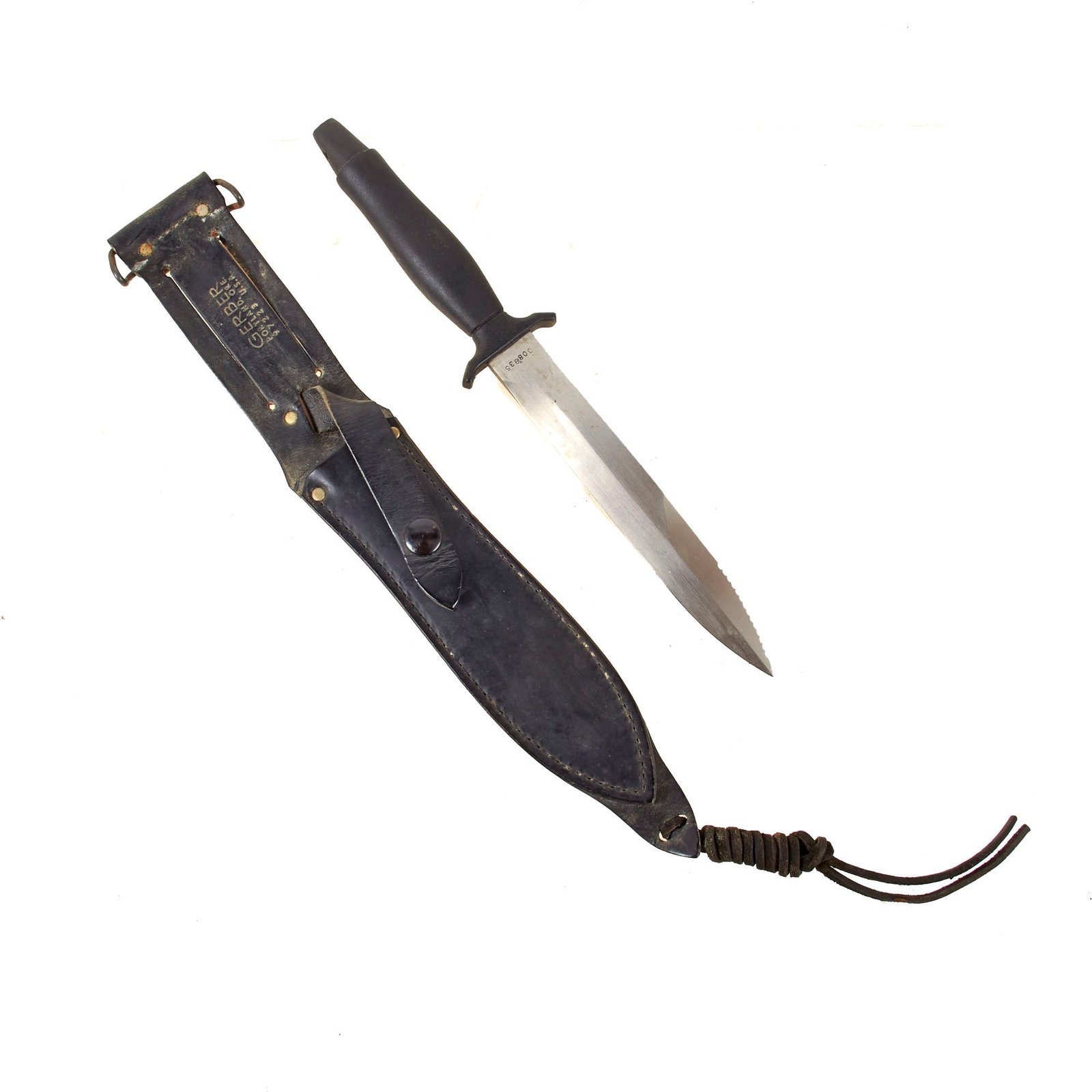 Original U.S. Cold War Era Gerber MkII Fighting Survival Knife with Scabbard - Serial 008935, Made in 1968