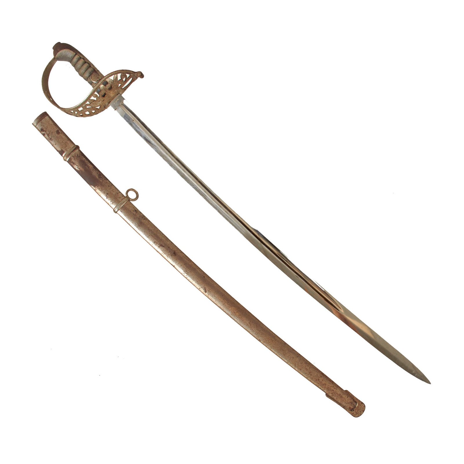 Original Pre WWI Era Austro-Hungarian Imperial Cavalry Saber & Scabbard by Stahl of Solingen