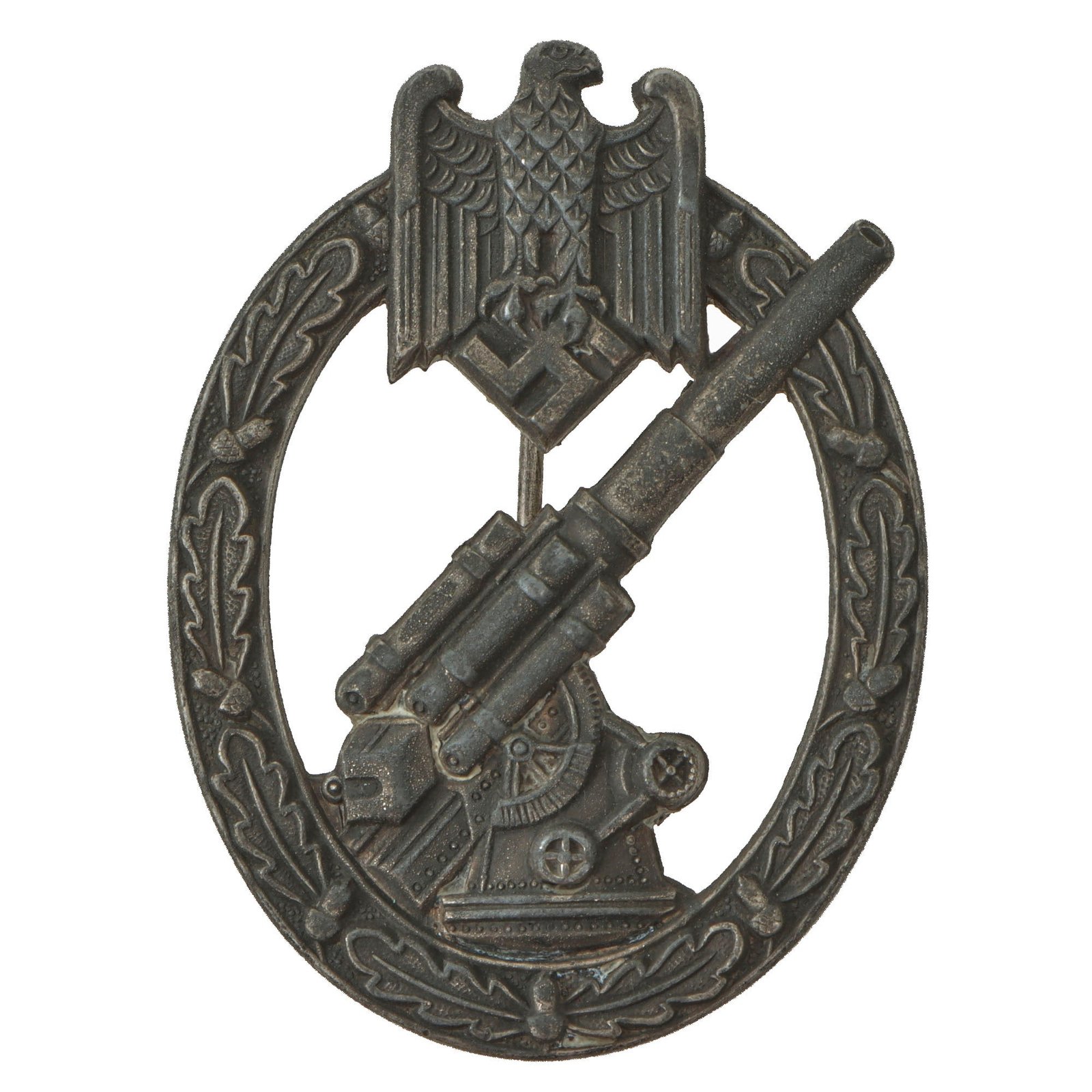 Original German WWII Rare Heer Army Flak Anti-Aircraft Artillery Badge - Unmarked