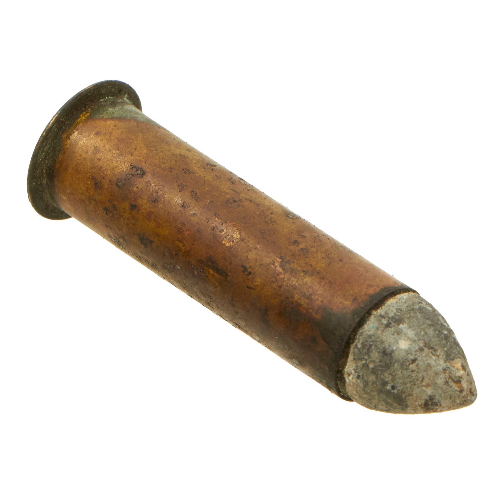 Original U.S. Civil War Billinghurst-Requa 25-Barrel Battery Gun Inert Cartridge - Rare