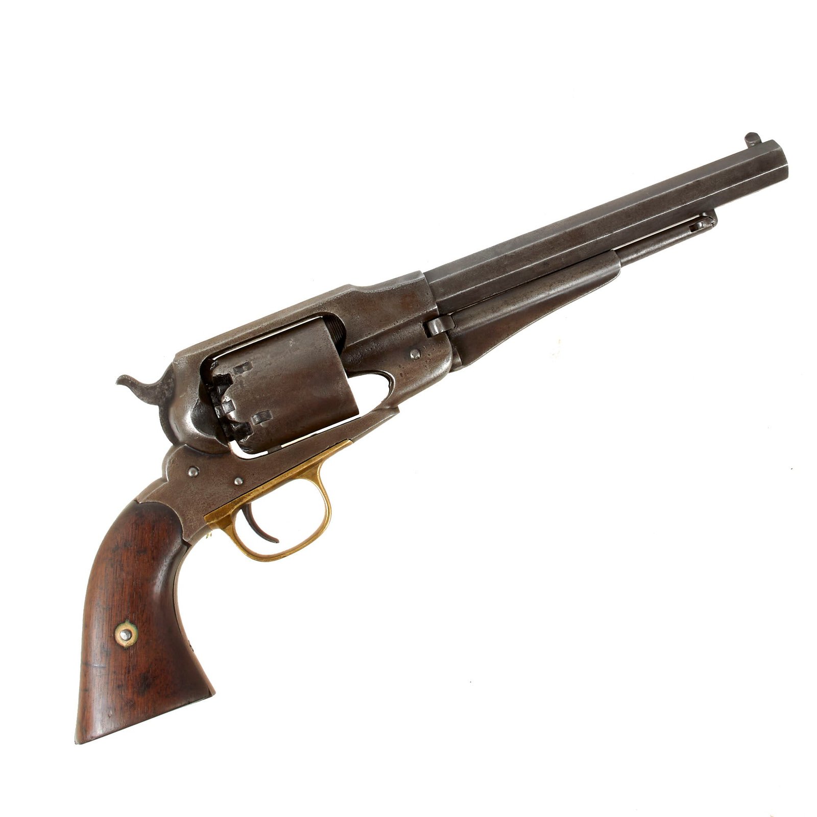 Original U.S. Civil War Remington New Model 1863 Army .44cal Percussion Revolver with Grip Cartouche - Serial 73053