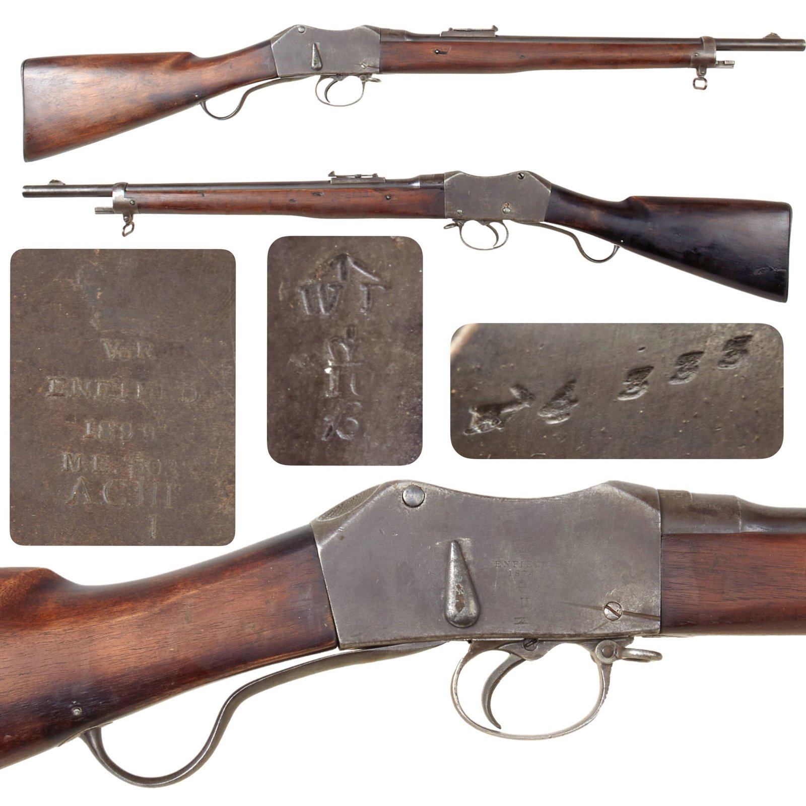 Original British Martini-Enfield .303 A.C.III. Artillery Carbine by R.S.A.F. Enfield - Dated 1874 and Converted 1899