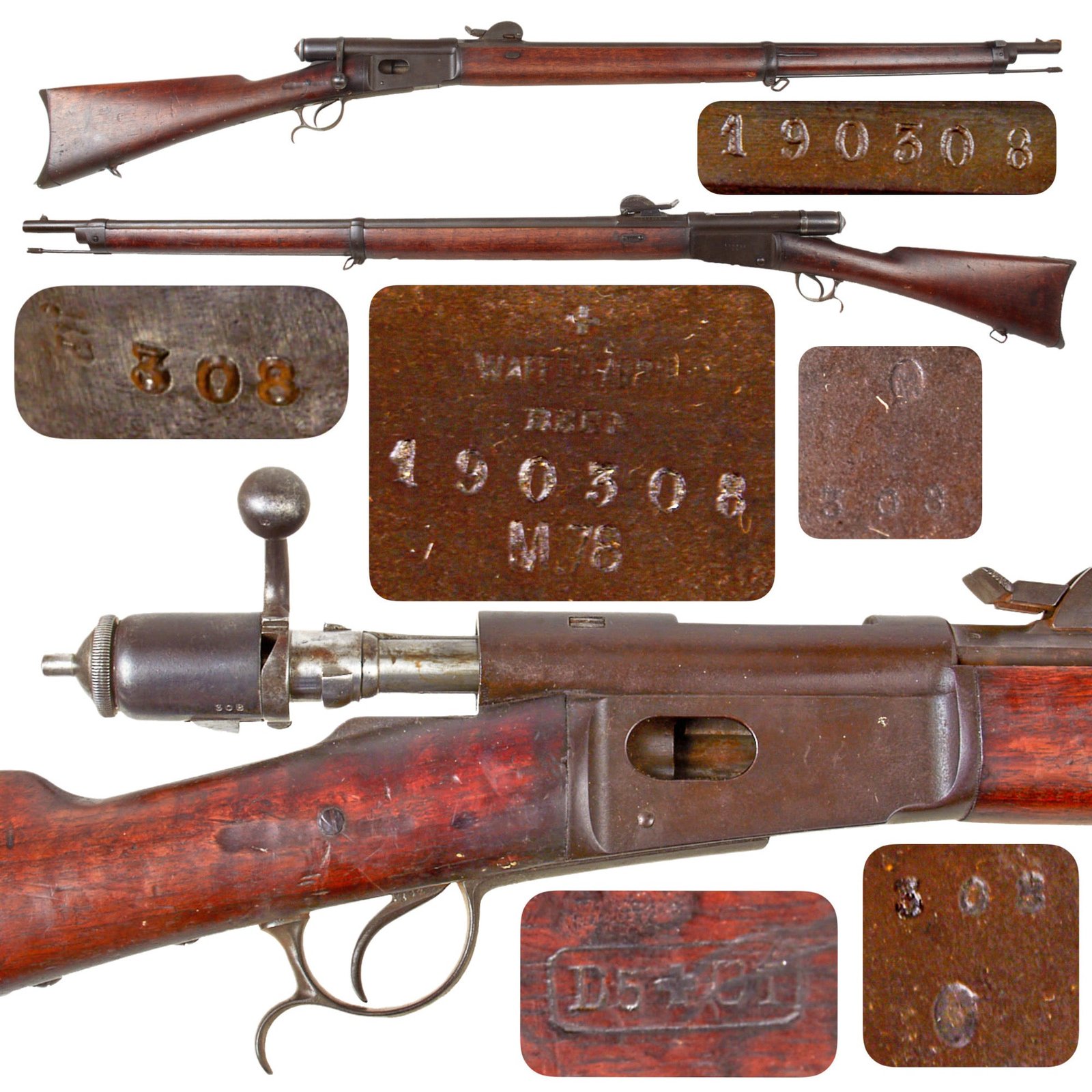 Original Swiss Vetterli Repetiergewehr M1878 Magazine Rifle by Waffenfabrik Bern Serial 190308 - 10.4×38mm
