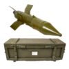 Original Soviet Russian Cold War 9M14 Malyutka / AT-3 Sagger Trainer Missile in Transit Chest - Inert