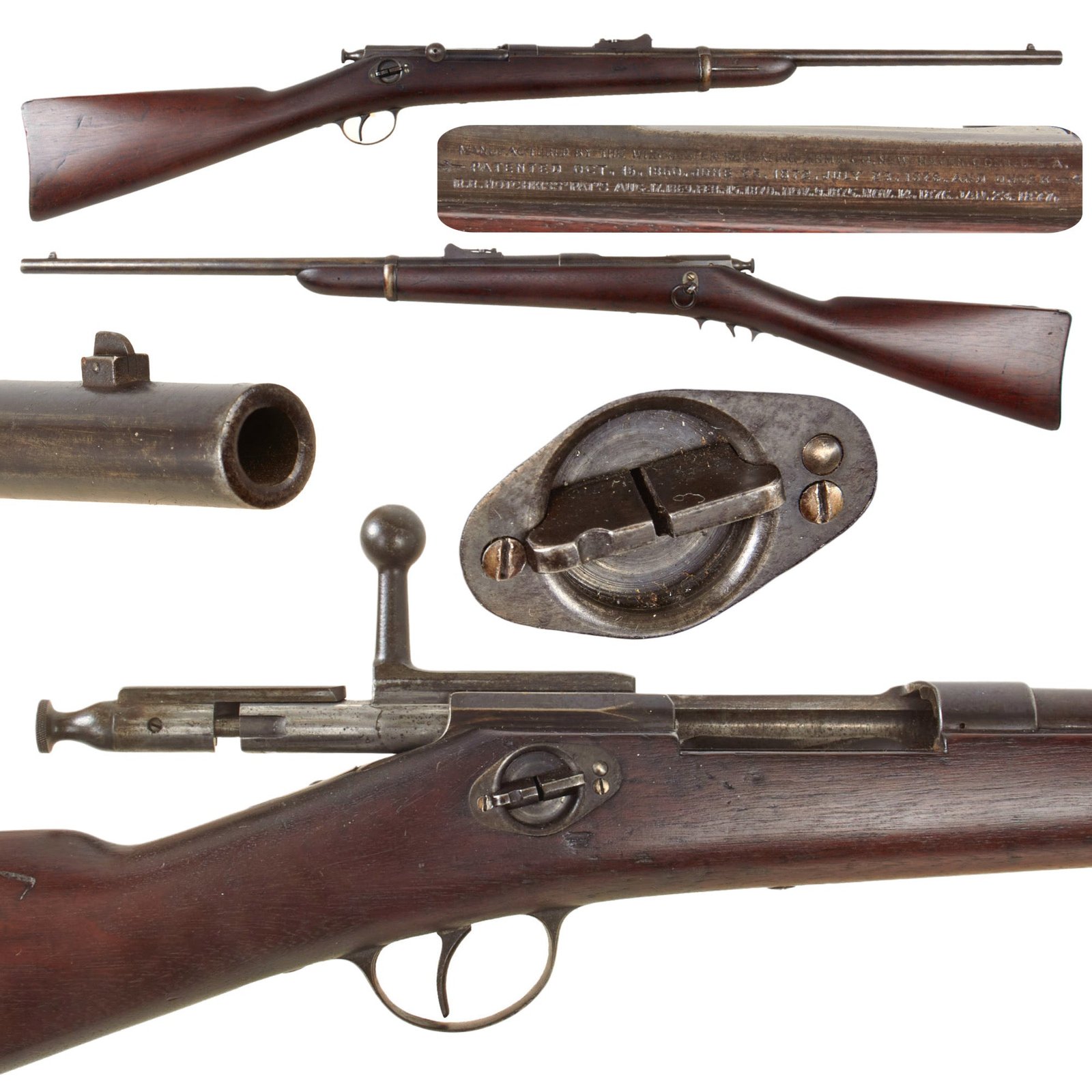 Original U.S. Winchester Hotchkiss First Model .45-70 Bolt-Action Saddle Ring Carbine - Circa 1880