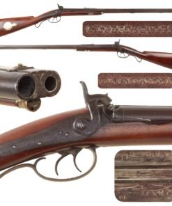 Original 19th Century U.S. Double Barreled Cape Percussion Combination Gun by Gilbert & Bales of Penn Yan, NY - Circa 1850