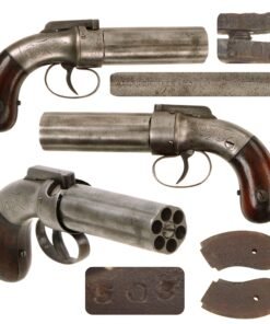 Original U.S. Allen, Thurber & Co. 1845 Patent .31cal Percussion Pepperbox Revolver - Matching Serial 503