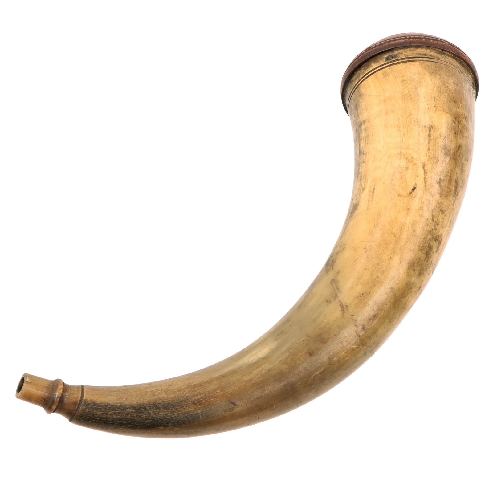 Original U.S. Revolutionary War Period York County Pennsylvania 3rd Generation Powder Horn - Circa 1775-1800