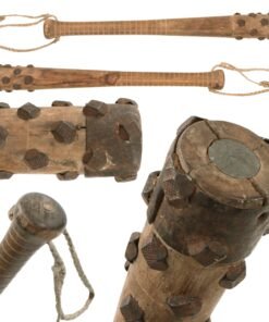 Original British WWI Corps of Royal Engineers Hobnailed Trench Club from Collection of “At Arms Length: Trench Clubs and Maces” Author David F. Machnicki - Similar Example in Volume I