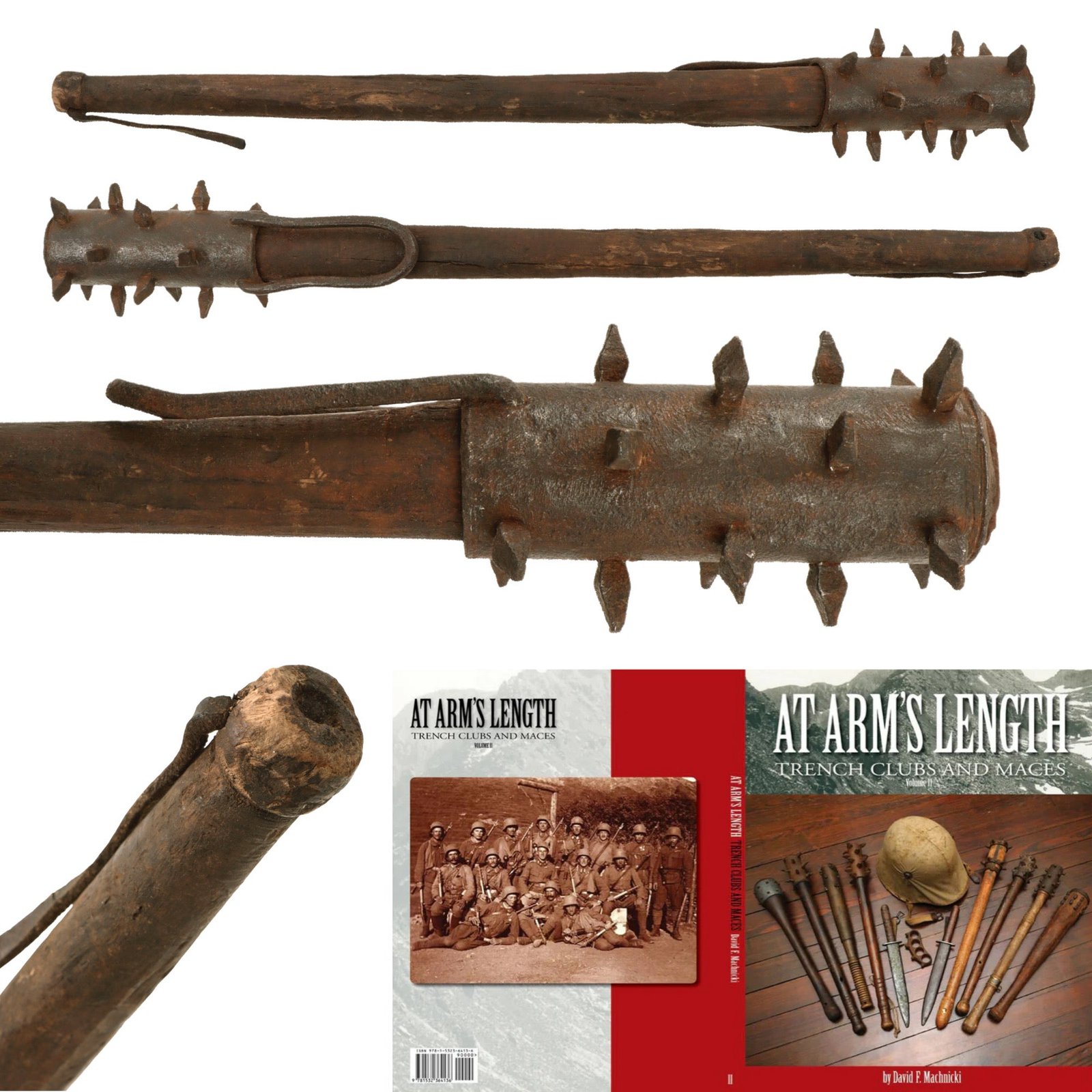 Original Austro-Hungarian WWI Trench Raiding Club with Belt Hook - From Personal Collection of David Machnicki, Author of At Arm's Length Series & Featured in Upcoming Volume III