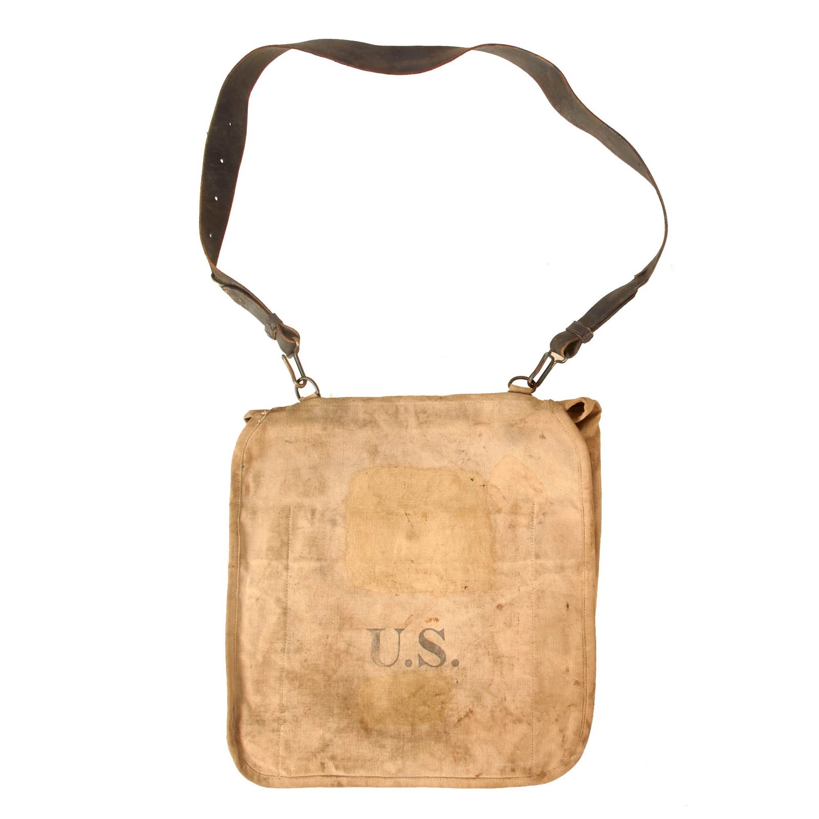 Original U.S. Spanish American War M-1878 Haversack with Original Leather Carrying Strap