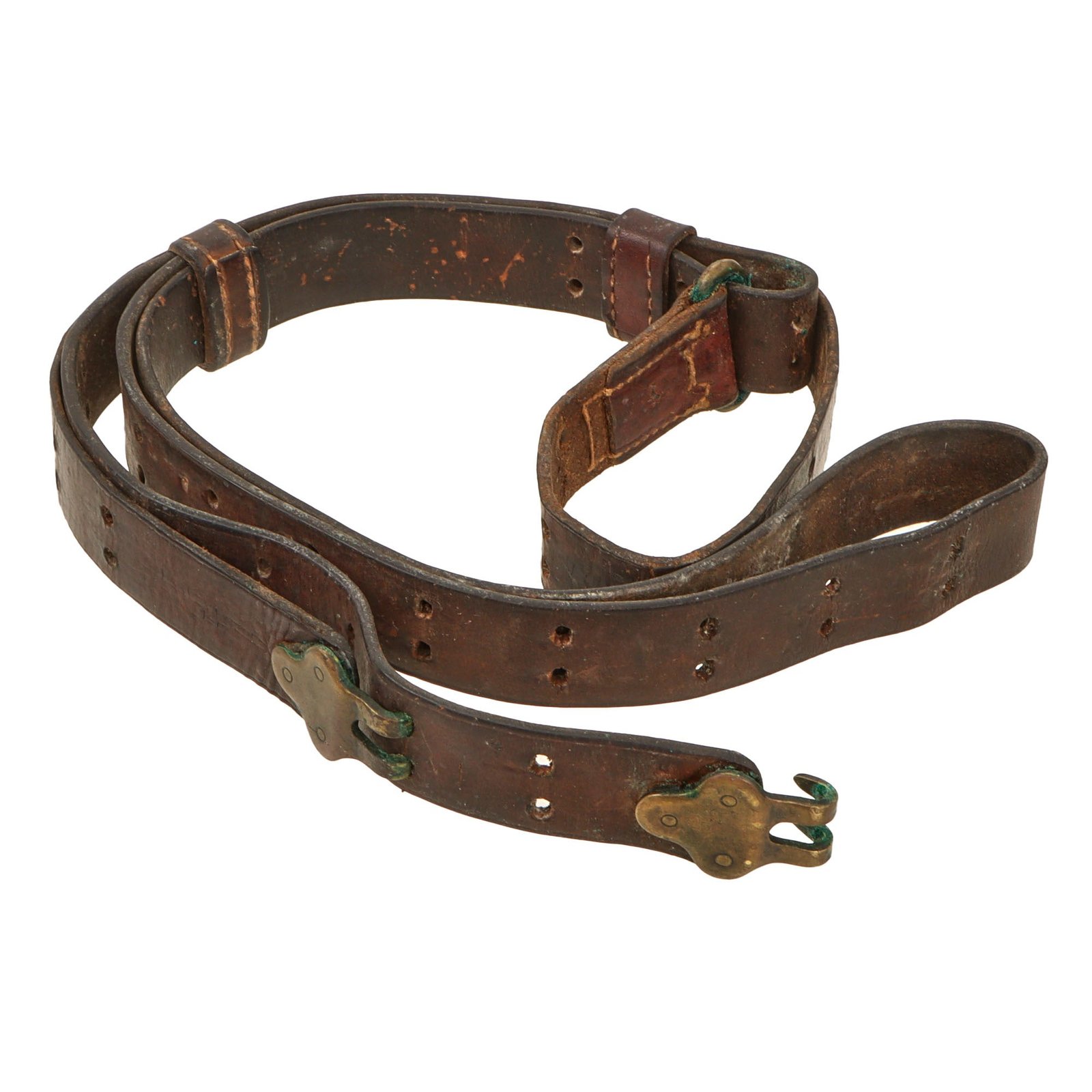 Original U.S. WWI M1907 Pattern 1903 Springfield Rifle Leather Sling by Harvery Wheele - Dated 1917