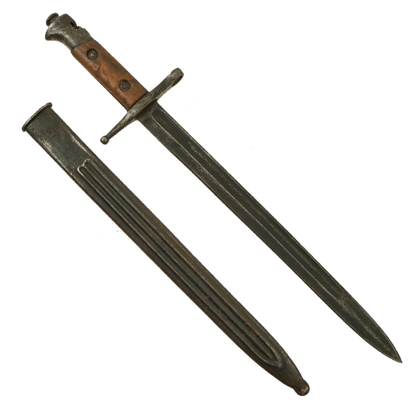 Original Italian WWI M1891 “Truppe Speciali” Carcano Carbine Bayonet with Steel Scabbard