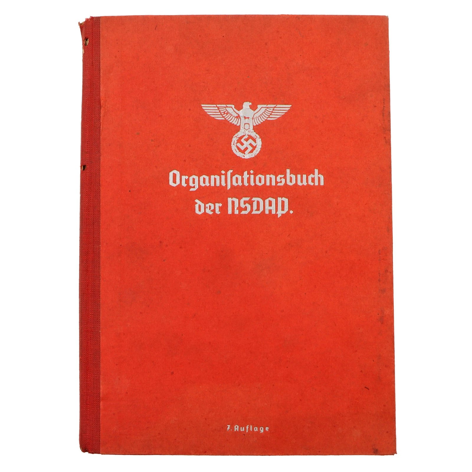 Original German WWII Named NSDAP 7th Edition Organization Book With Extensive Color Plates - Published 1943