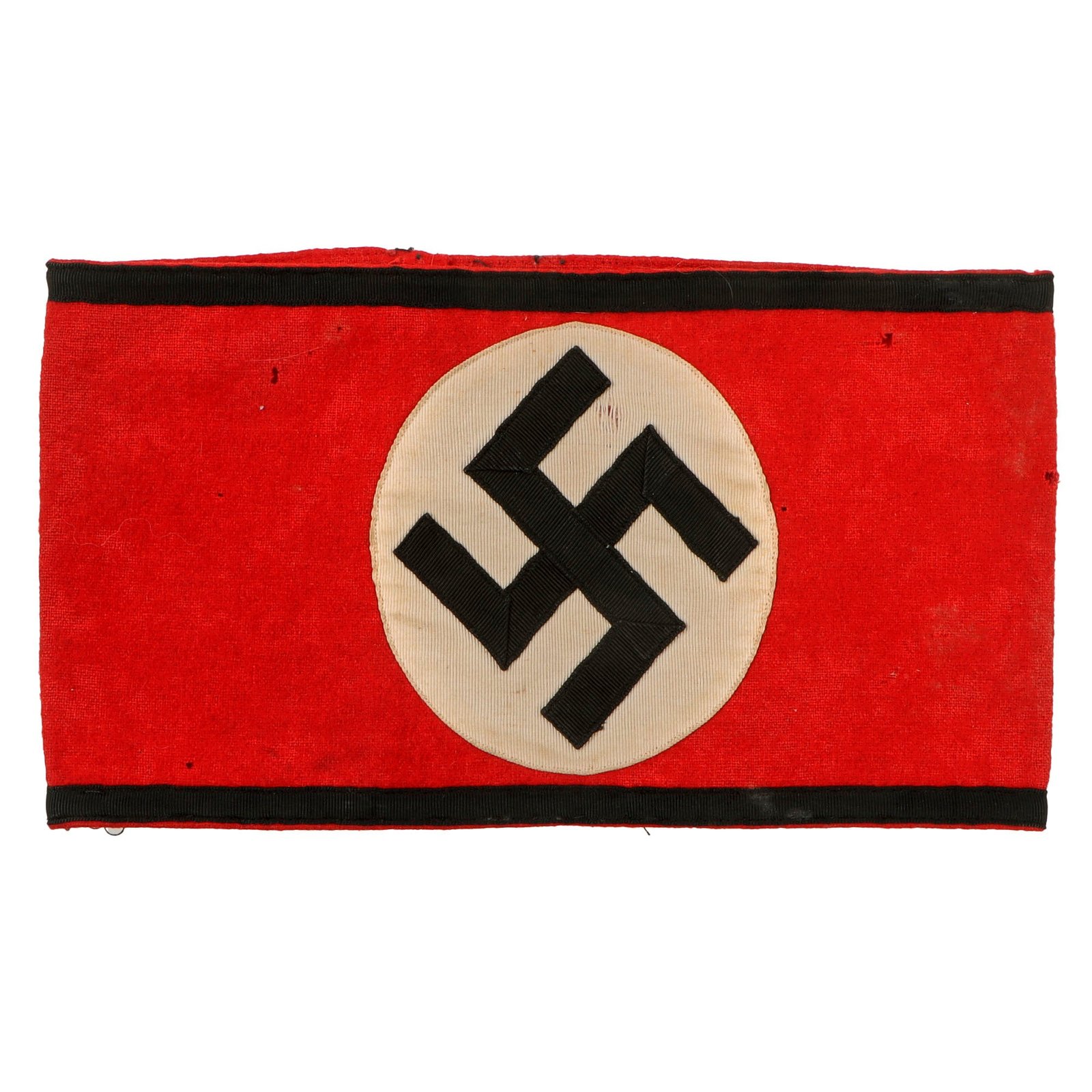 Original German Pre-WWII SS Member's Wool & Rayon Multi-Piece Armband with BeVo SS RZM Tag