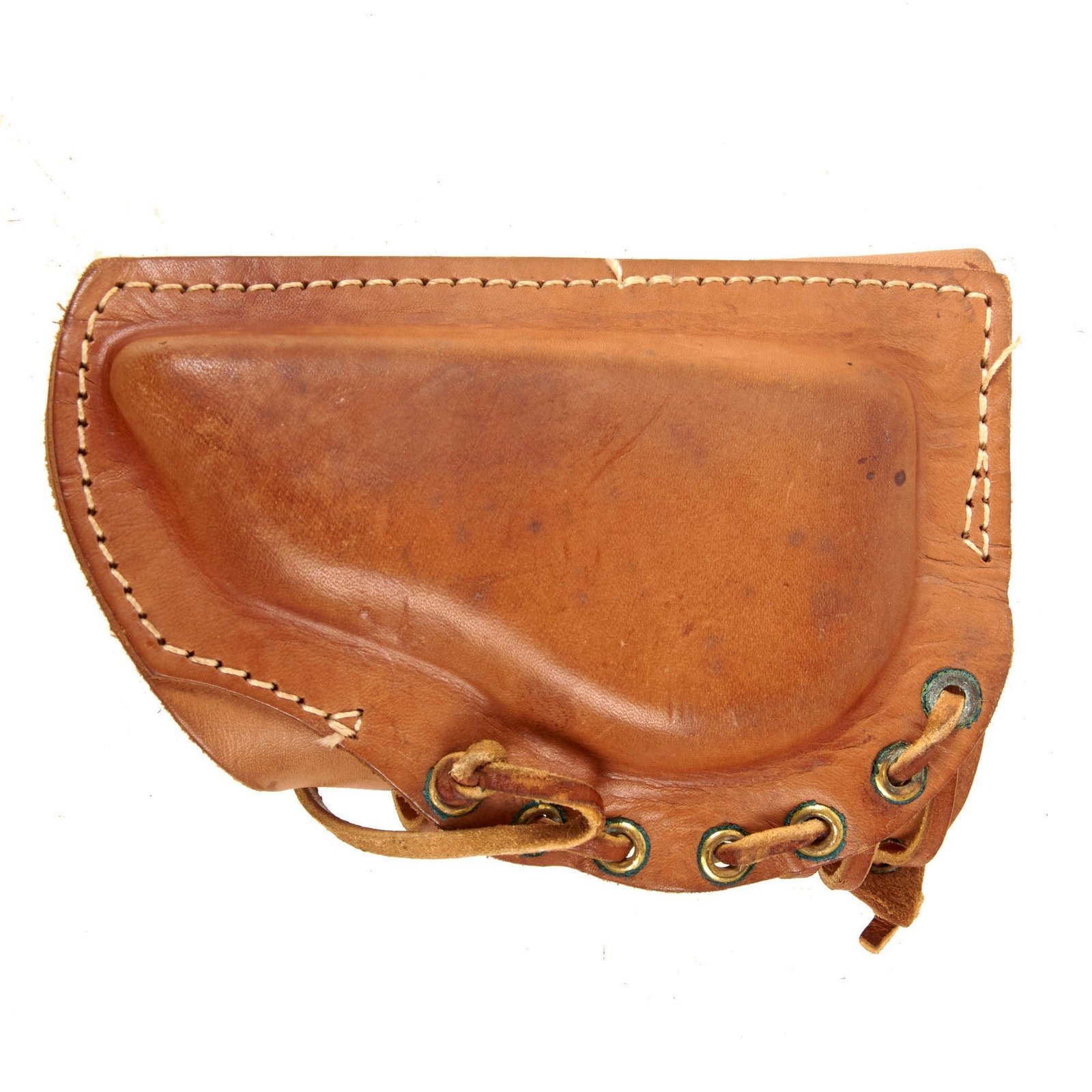 Original U.S. Vietnam War Era M1-D/M1-C Sniper Rifle Cheek Pad with Tied Lace - Dated June 1962
