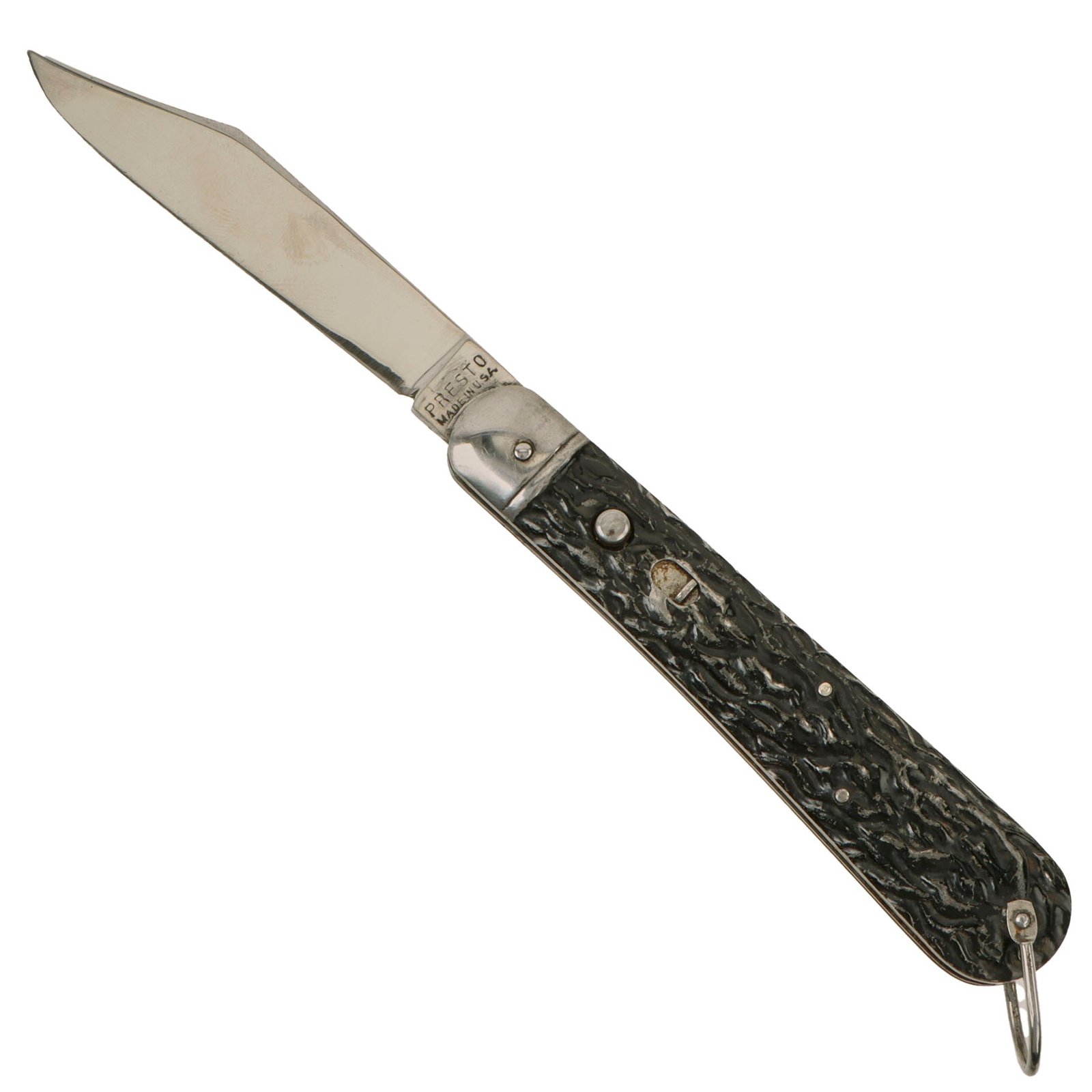 Original U.S. WWII Airborne Schrade Presto M2 No.3 Paratrooper Knife with Painted Metal Handle & End Loop