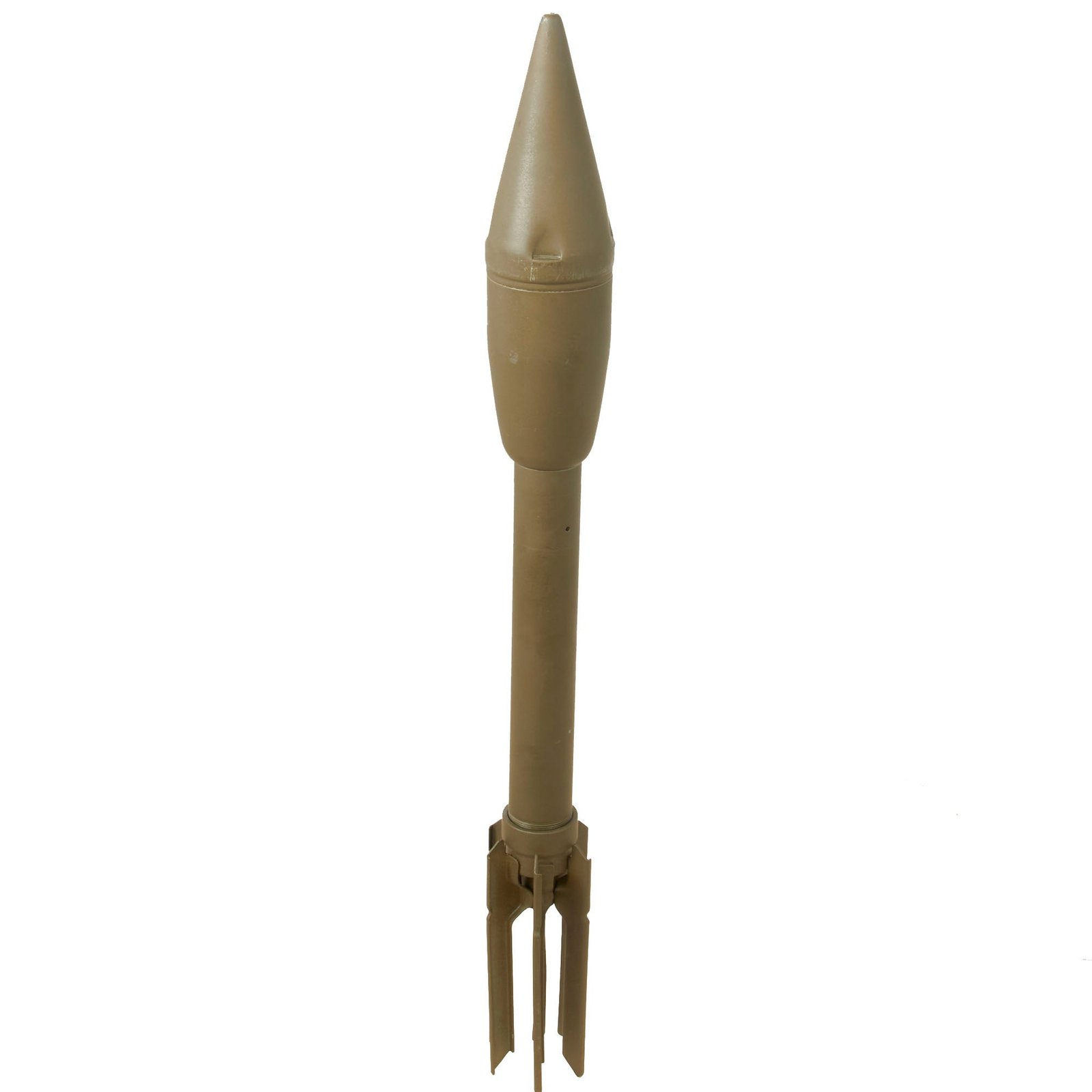 Original U.S. WWII M7A1 Anti-Tank Practice Rocket for the M1 and M1A1 2.36 Inch Bazooka Launcher - Inert