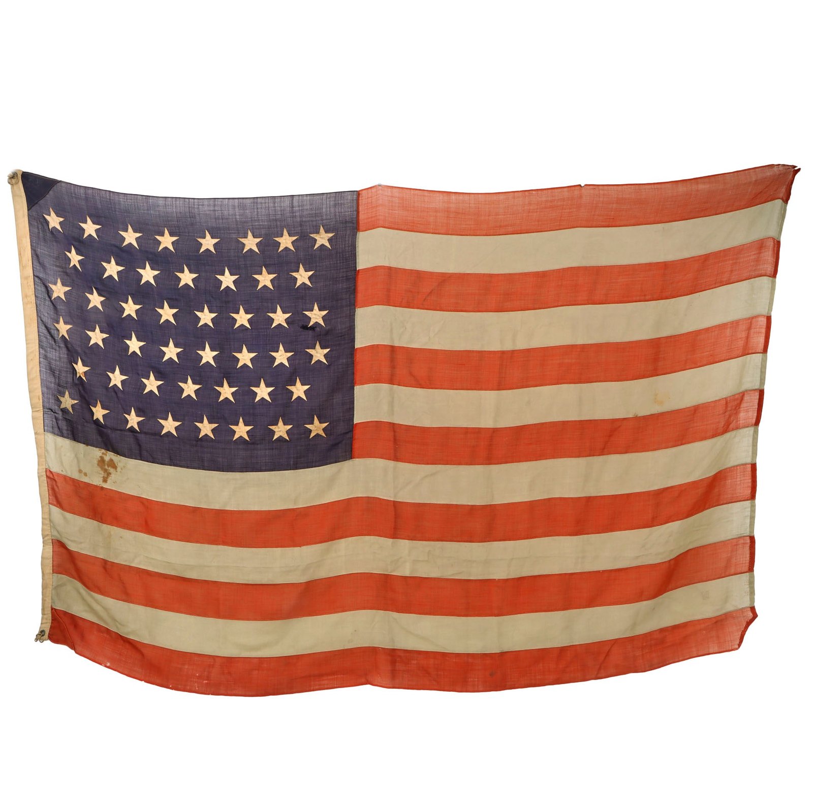 Original U.S. Pre-WWI 1907-1912 46 Star Multi-Piece Cloth National Flag - 5 x 7½ Feet