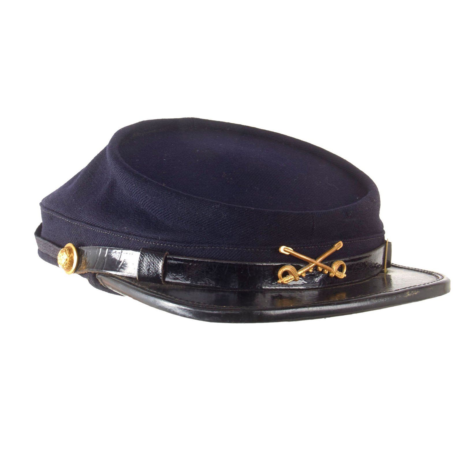 Original U.S. Indian Wars Model 1872 “Sons of the Union Veterans of the Civil War” Cavalry Issue Chasseur Style Pattern Kepi by Adelphia of Philadelphia