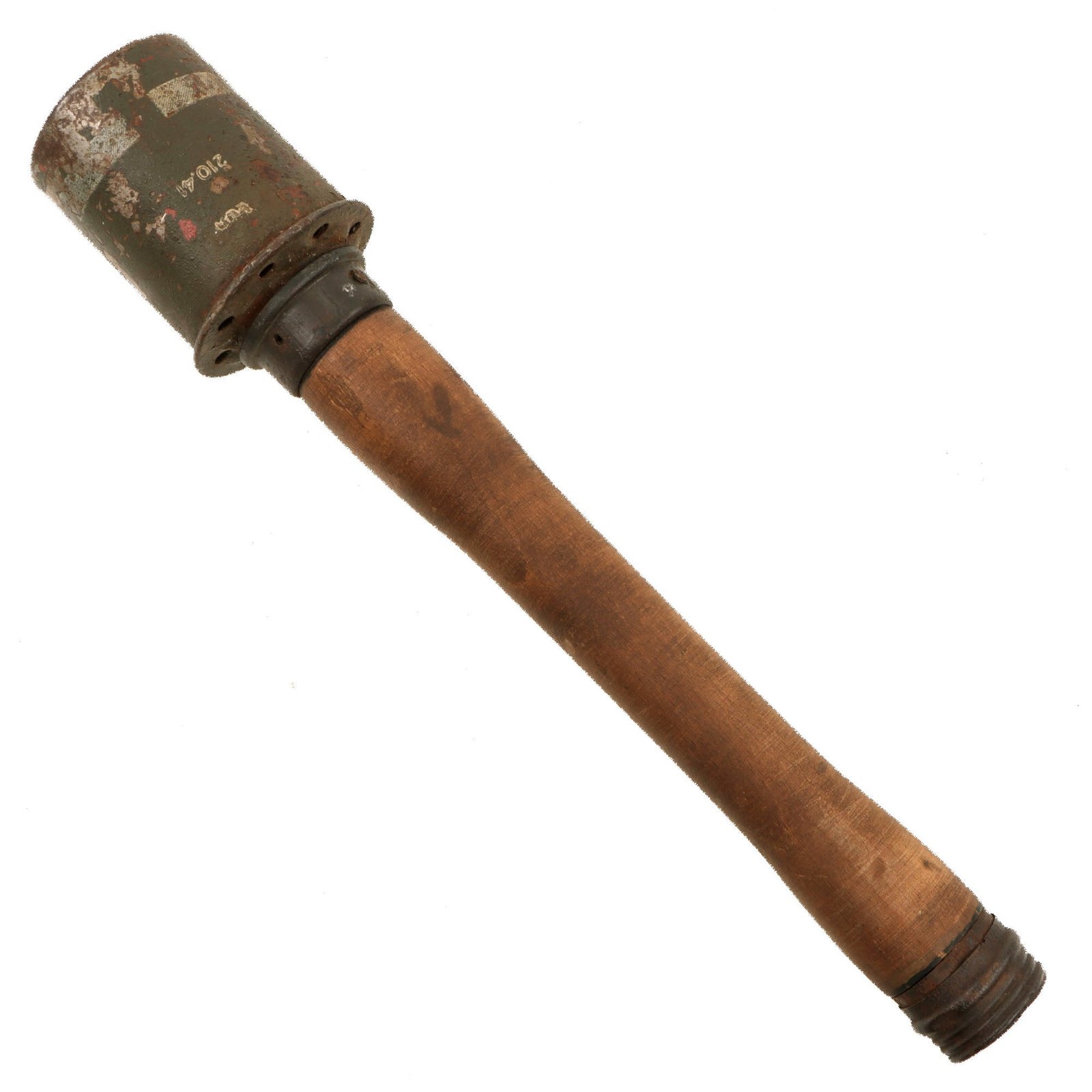 Original German WWII 1941-Dated Nb-Hgr 39 Inert Smoke Stick Grenade by Richard Rinker