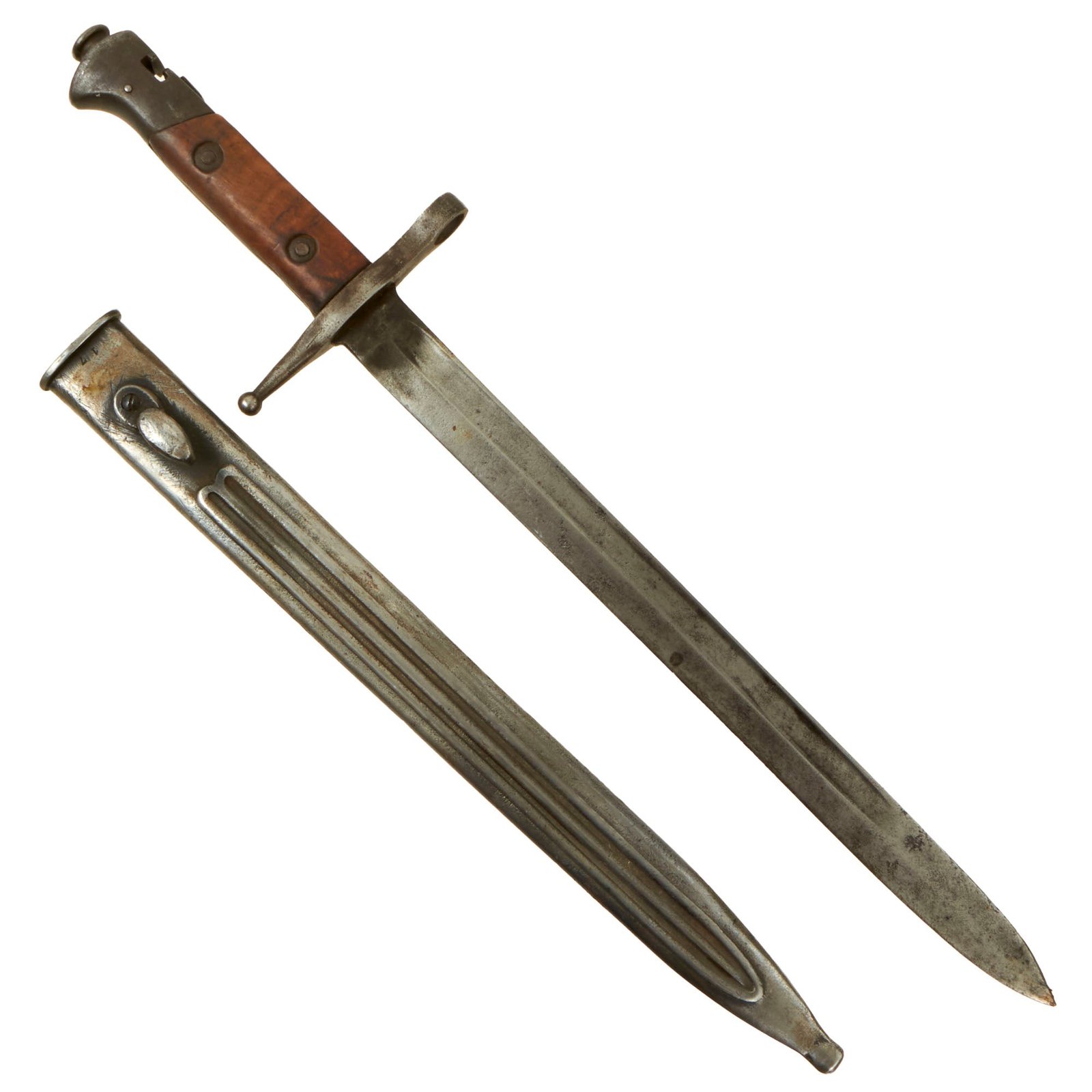Buy Original Italian WWI M1891 “Truppe Speciali” Carcano Carbine Bayonet with Steel Scabbard | Original Firearms Antique For Sale