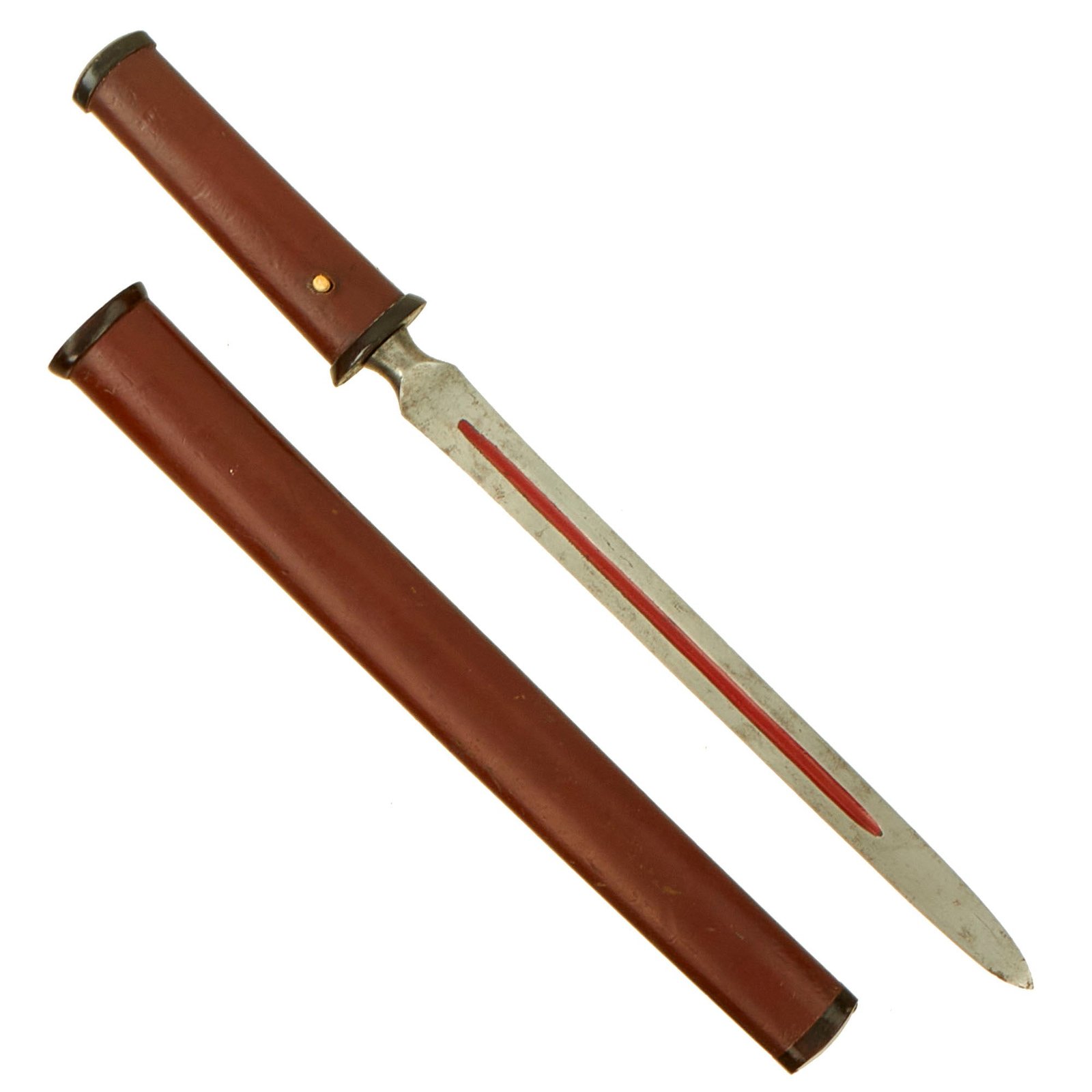Buy Original Japanese Edo Period Armor Piercing Tanto Short Sword Made From Yari Spear Blade with Scabbard | Original Firearms Antique For Sale