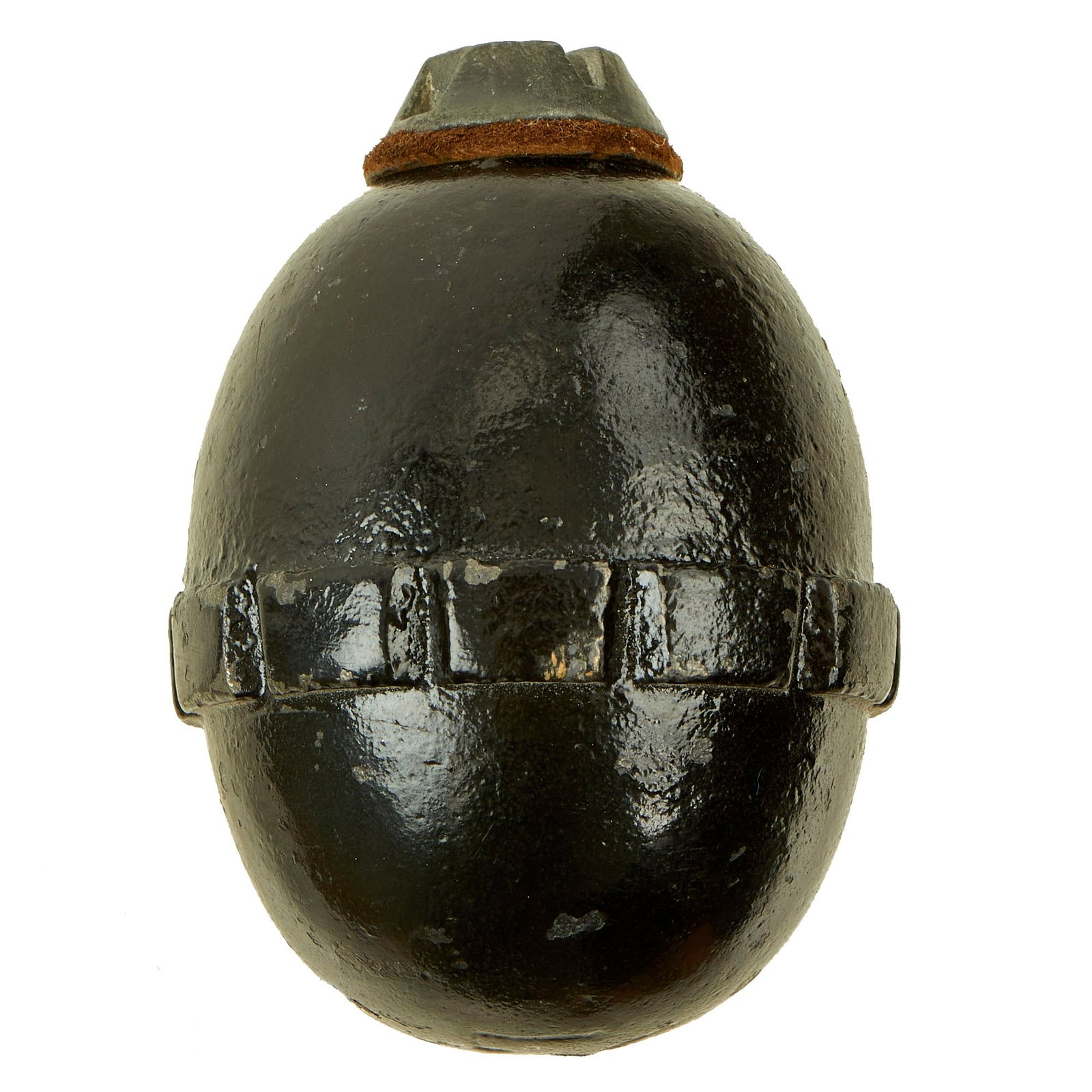 Buy Original German WWI Model 1917 n/A Inert Egg Hand Fragmentation Grenade - Eierhandgranate | Original Firearms Antique For Sale